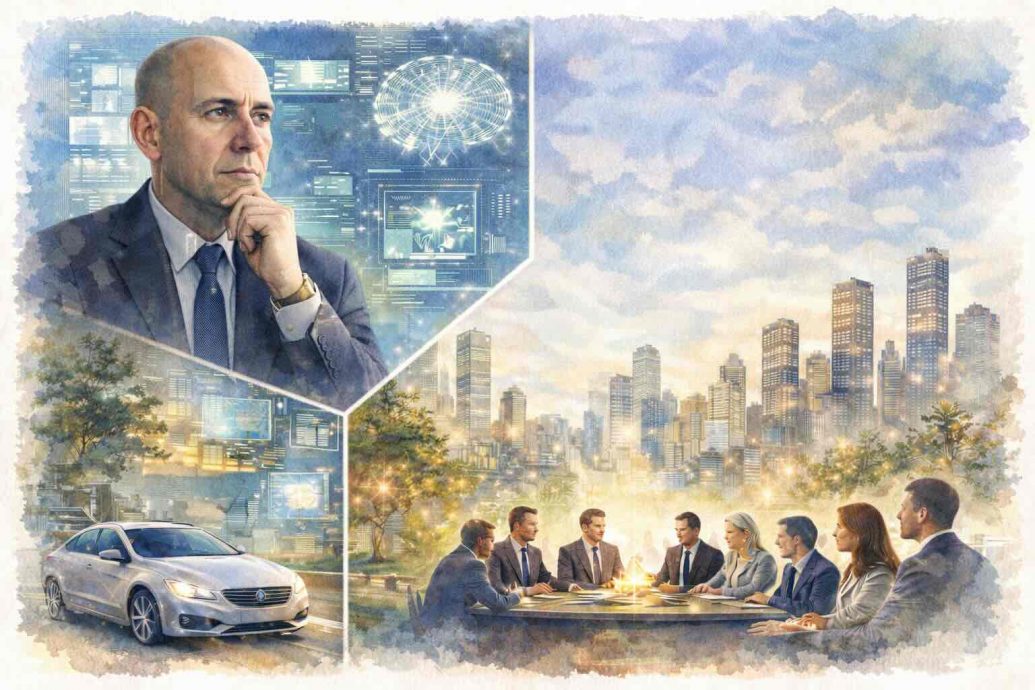 Superintelligence concept showing artificial intelligence surpassing human intelligence and shaping the future of humanity