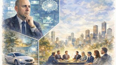 Superintelligence concept showing artificial intelligence surpassing human intelligence and shaping the future of humanity