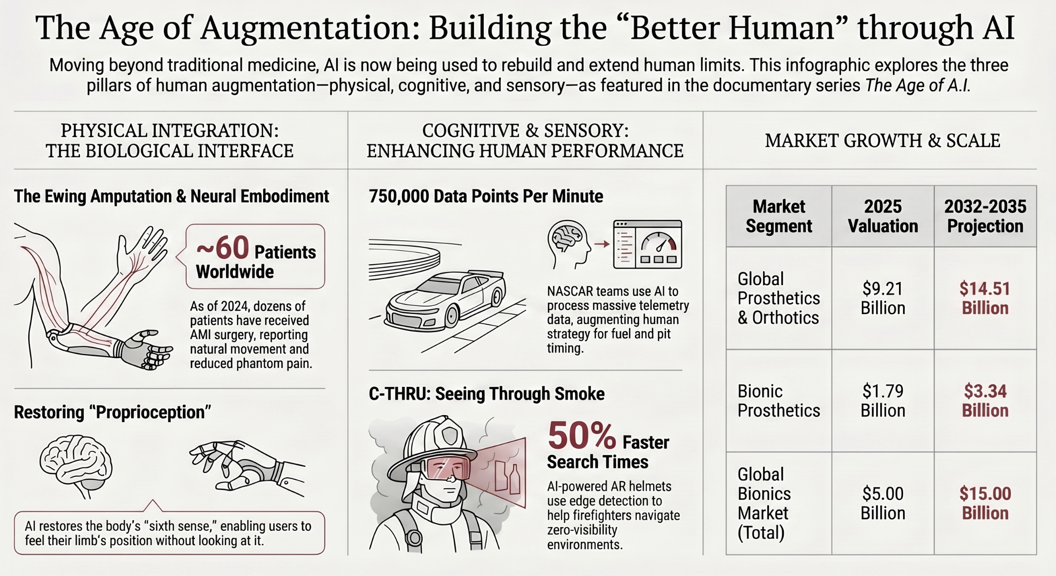 Infographic building better humans with AI.