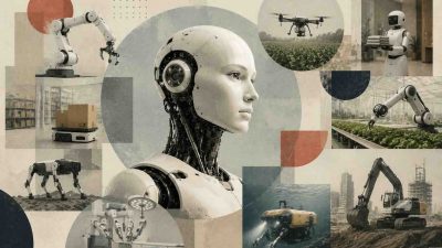 Top 15 newest robot applications 2025 including humanoid robots in manufacturing, surgical robots in healthcare, and autonomous delivery robots