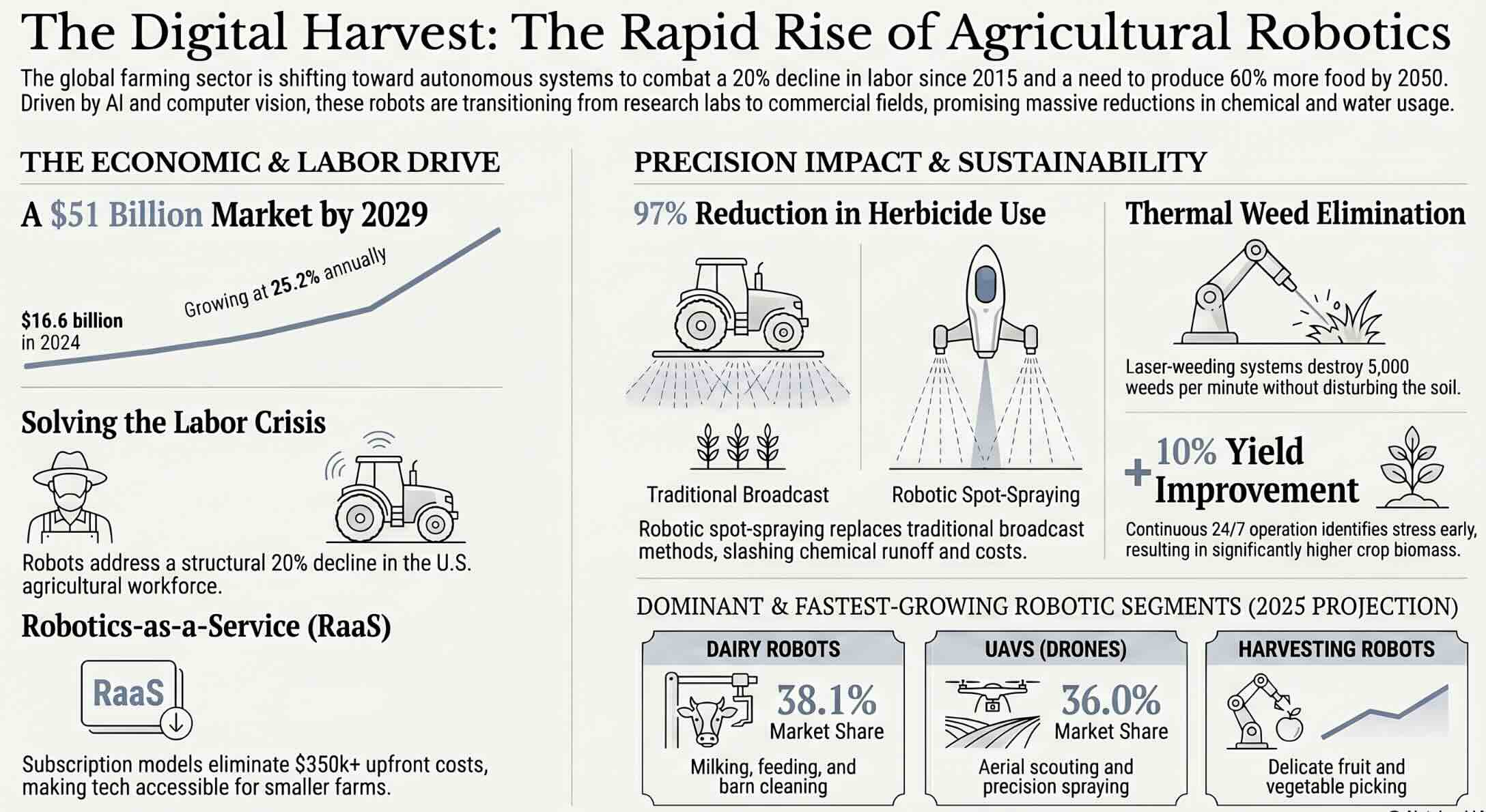 Infographic On Agricultural Robots