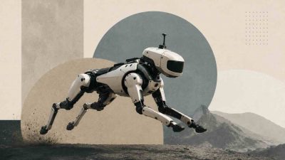 Blind robot that can run using proprioceptive sensors navigating terrain without cameras or vision systems