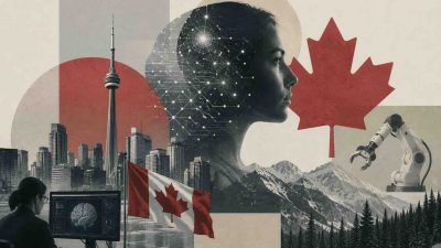 The rise of AI in Canada showing national AI institutes Mila Amii and Vector Institute research network