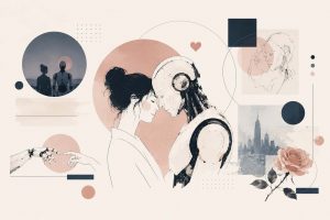 A humanoid robot and a human hand reaching toward each other, symbolizing the growing emotional connection between people and AI companions in the era of robotic romance.