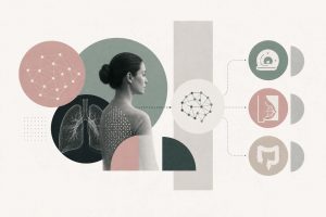 AI-powered personalized cancer screening technology analyzing patient data for early detection and risk stratification