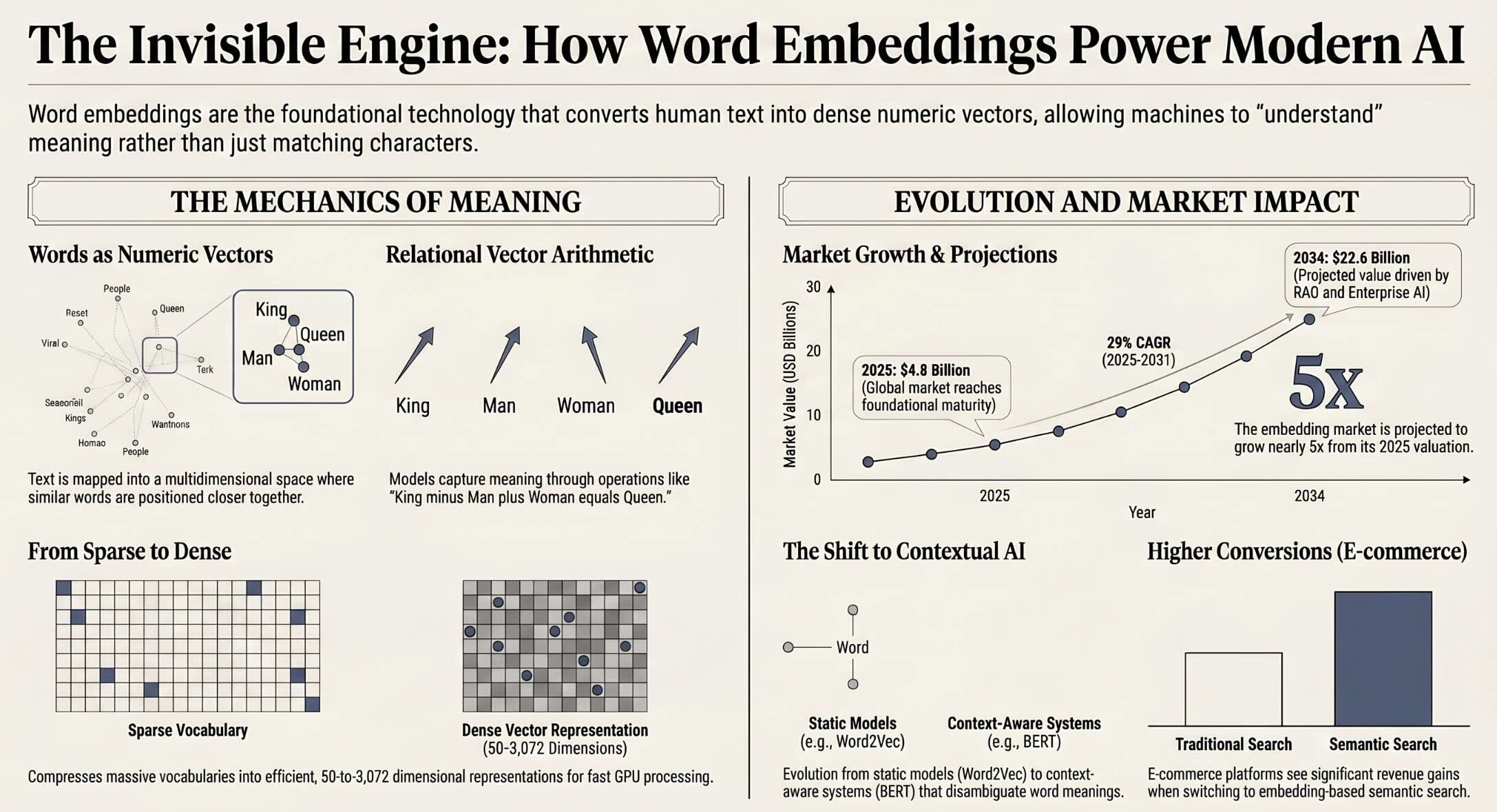 The Invisible Engine: A Guide to Word Embeddings
