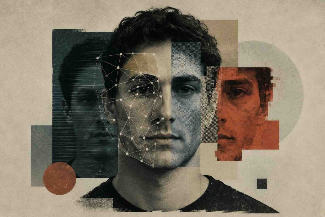 What is a deepfake: illustration showing AI-generated synthetic media detection and analysis process