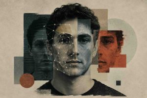 What is a deepfake: illustration showing AI-generated synthetic media detection and analysis process