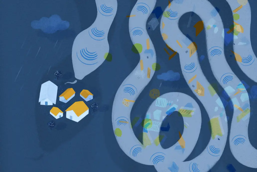 How Can AI Improve Disaster Response and Risk Management? Illustration by Namrata Vansadia
