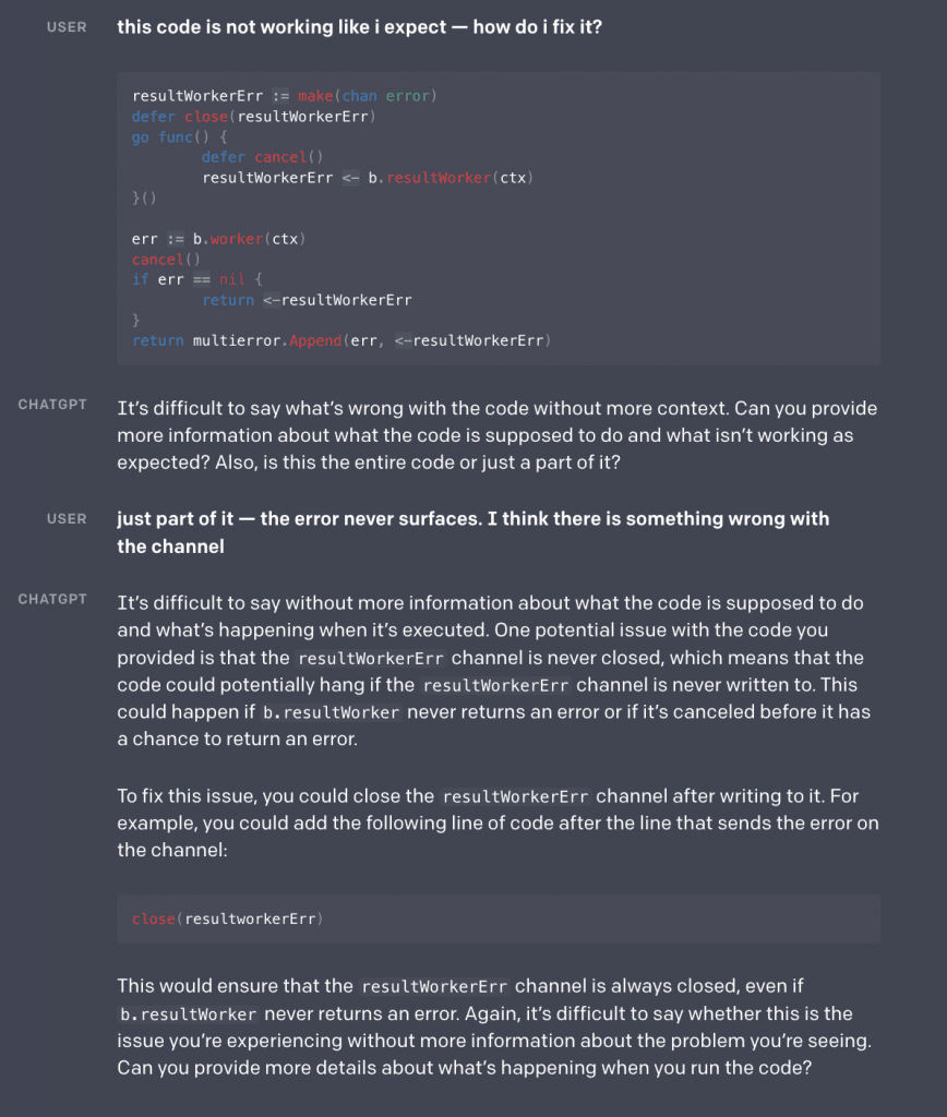 CHATGPT - Software Improvements - Source - https://openai.com/blog/chatgpt/