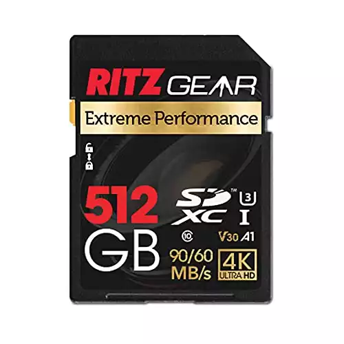 Extreme Performance High Speed UHS-I SDXC 512GB SD