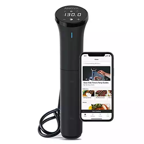 Anova Culinary AN400-US00 Nano Sous Vide Precision Cooker, 12.8" x 2.2" x 4.1", Silver