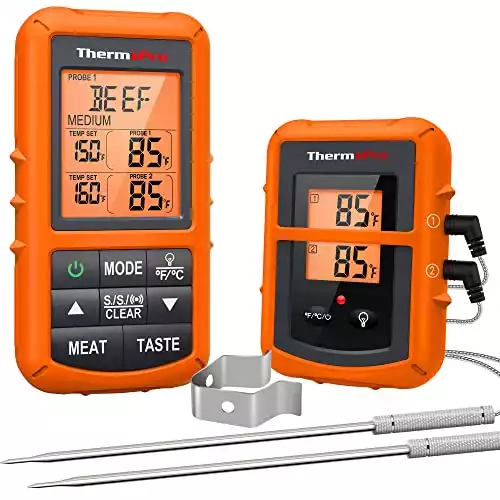 ThermoPro TP20 500FT Wireless Meat Thermometer.