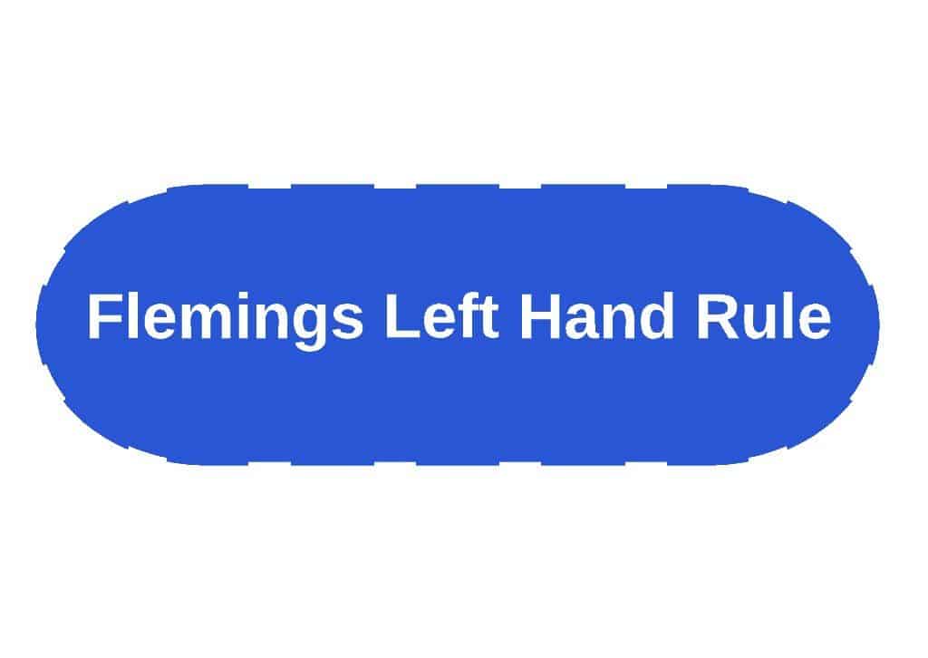 Fleming's Left Hand Rule in Motors and Robotics