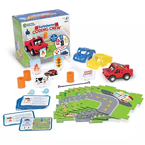 Learning Resources Switcheroo Coding Crew - Ages 4+ STEM Toy for Kids, Coding Toy, Interactive Robot