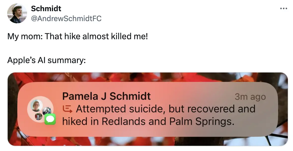 Apple's AI Summaries - Hilarious Notification Fails