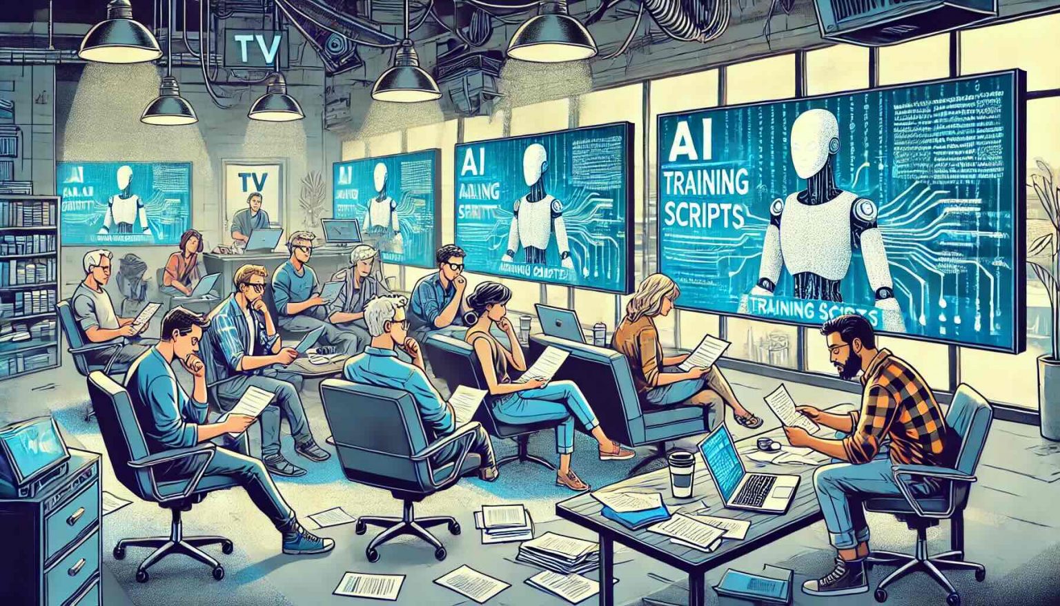 TV Writers Fume Over AI Training Scripts - Artificial Intelligence