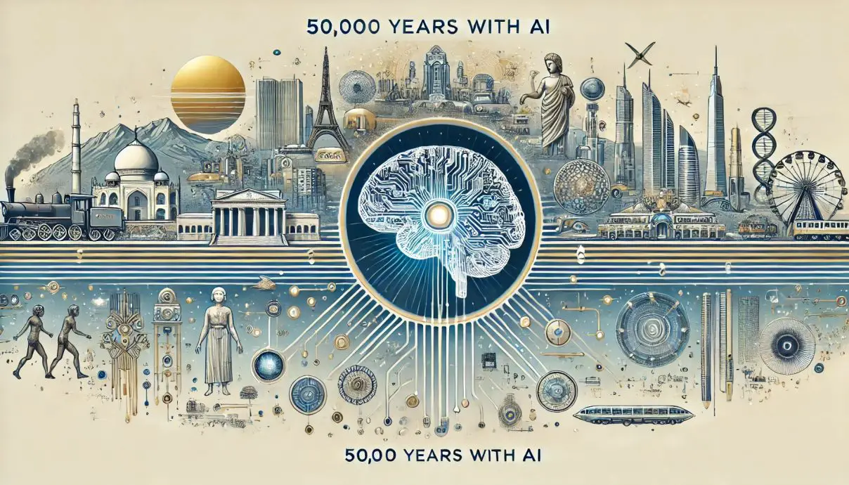 Envisioning Humanity's Future: 50000 Years with AI