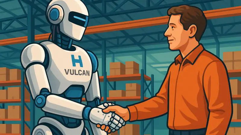 Amazon Debuts Vulcan, Tactile AI Robot