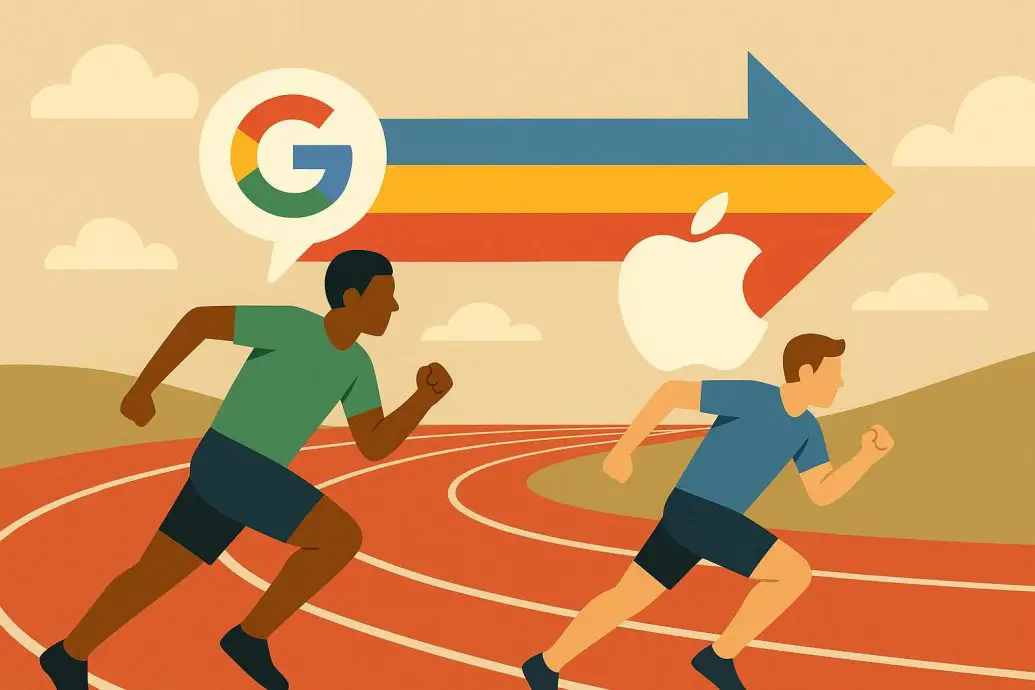 Google Challenges Apple on Search Trends