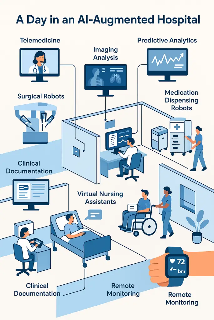 A day in AI augmented hospital