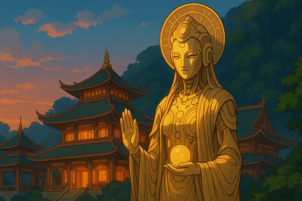 AI Goddess Debuts at Malaysian Temple