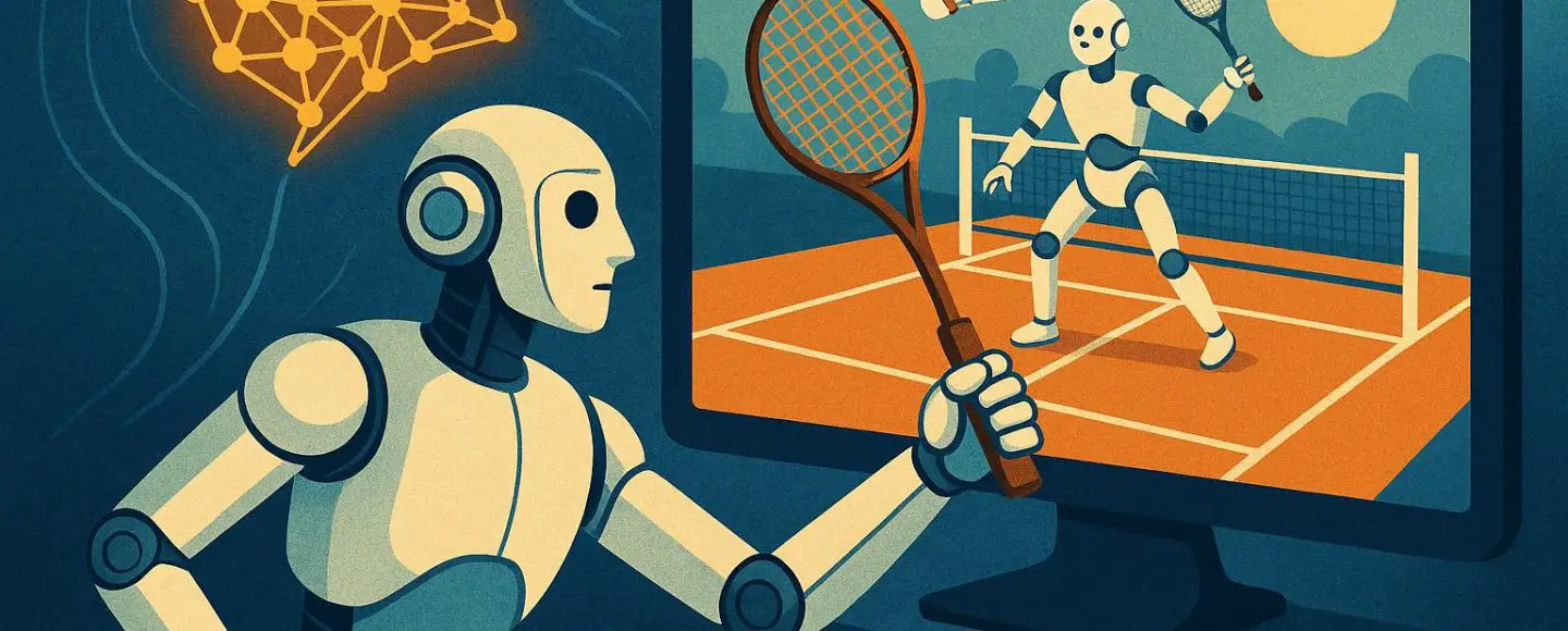 Robot Learns Badminton via AI Simulation