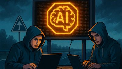 AI Hackers Hijack UK Road Sign