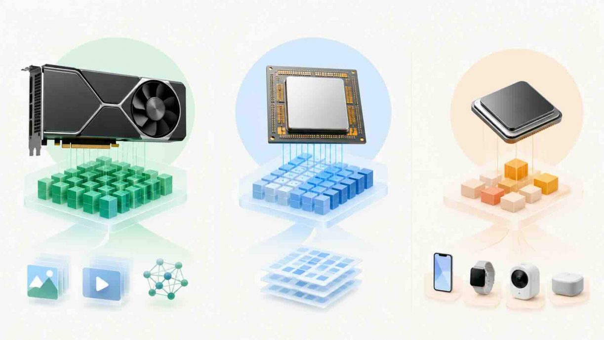 AI Chip Landscape: GPUs vs TPUs vs NPUs Explained
